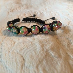 Colorful jewel bracelet worn twice good condition